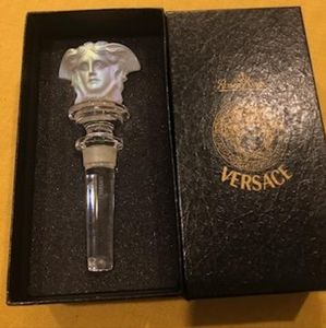Versace Glass Wine Bottle Stopper